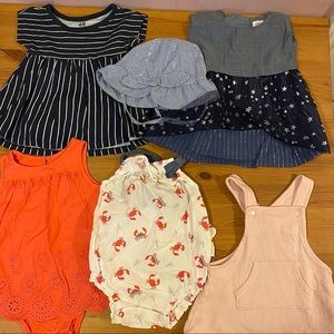 Assorted dresses 3-6m